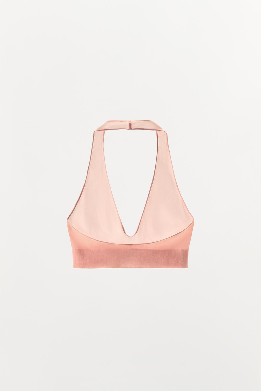 HALTER BRA WITH POLYAMIDE - Zara фото 7