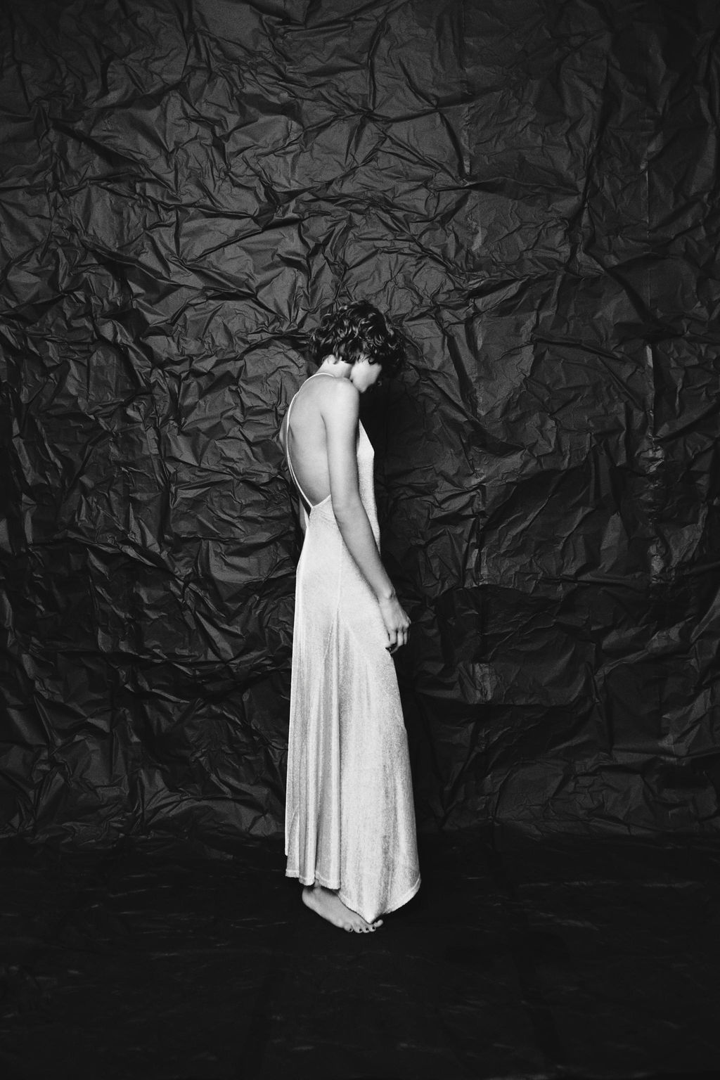 METALLIC THREAD MIDI DRESS - Zara фото 14