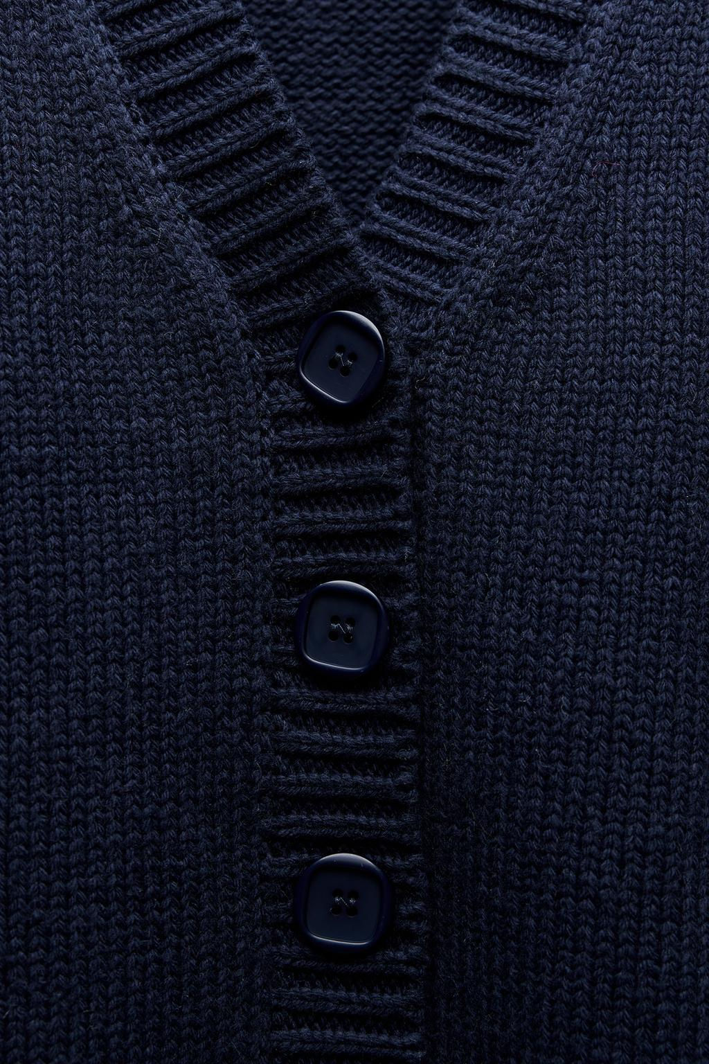 PLEATED SLEEVE KNIT CARDIGAN - Zara фото 8