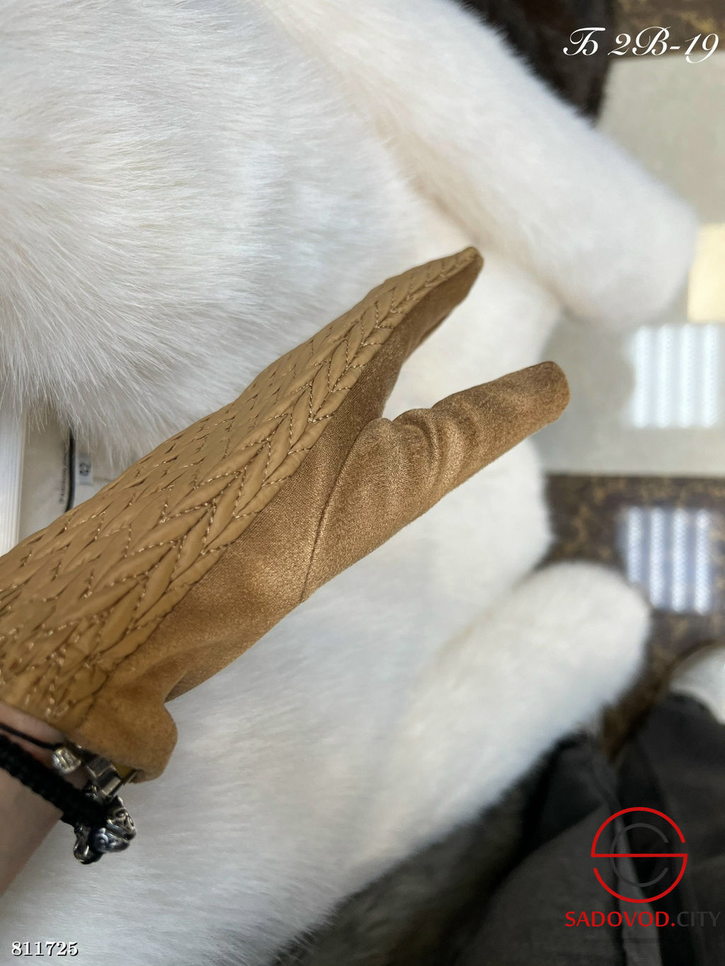 Перчатки из эко.кожи женские - Bruno фото 3