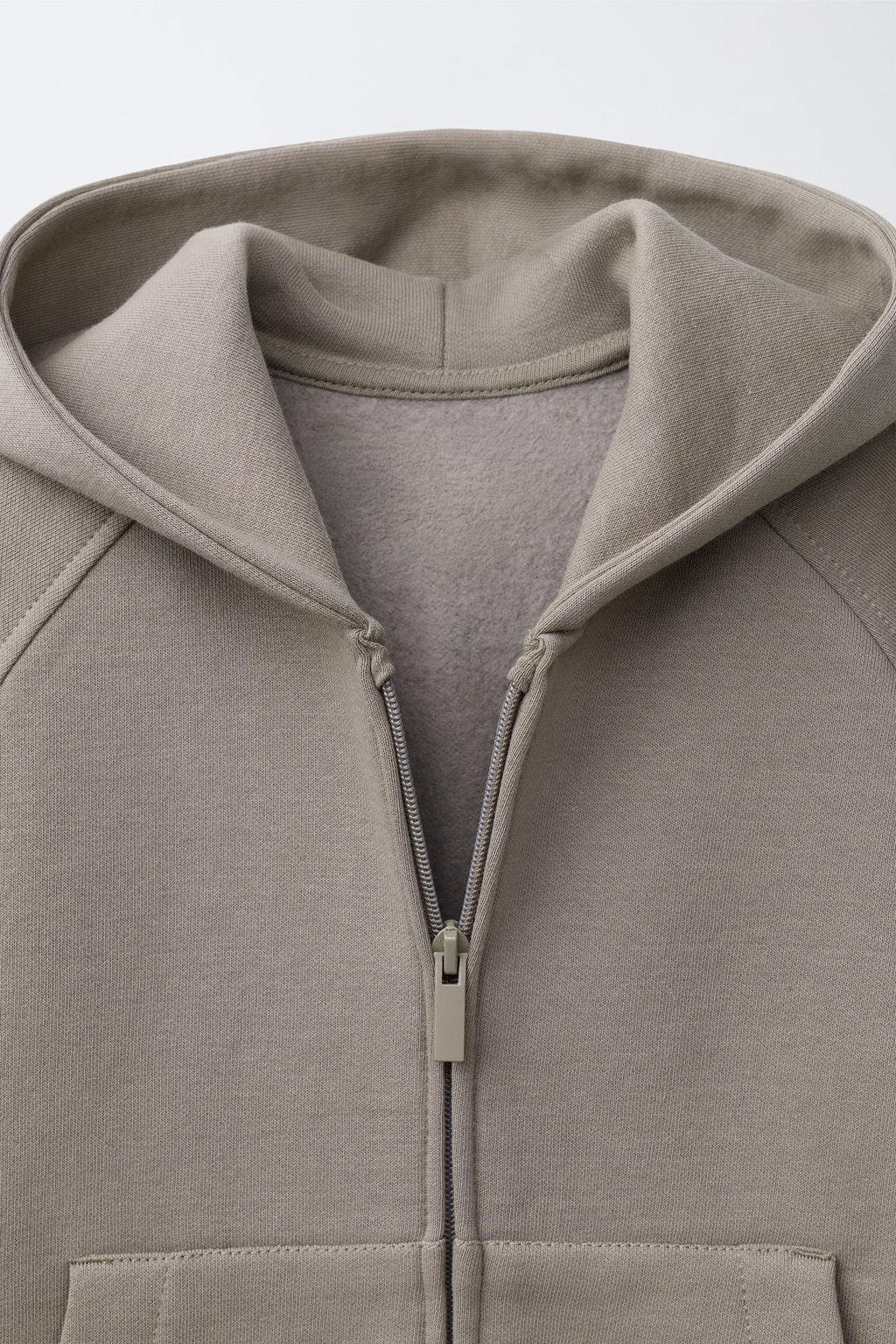 SUDADERA FELPA CAPUCHA / Beige - Zara фото 3