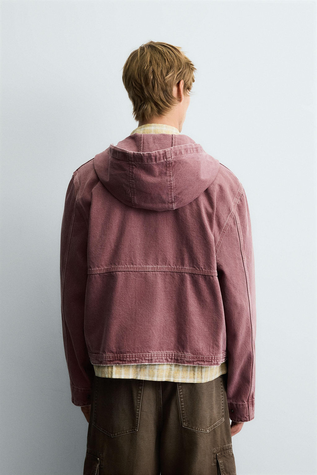 WASHED HOODIE JACKET - Zara фото 3