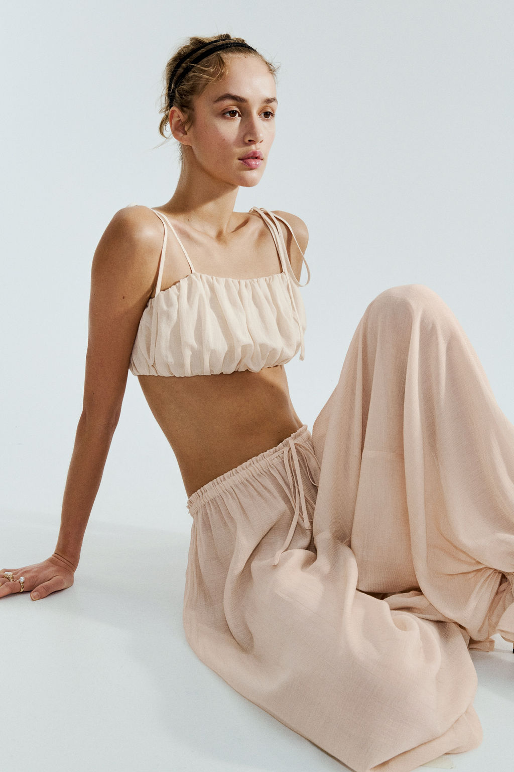 Pantal?n globo con cord?n de ajuste - H&m фото 3