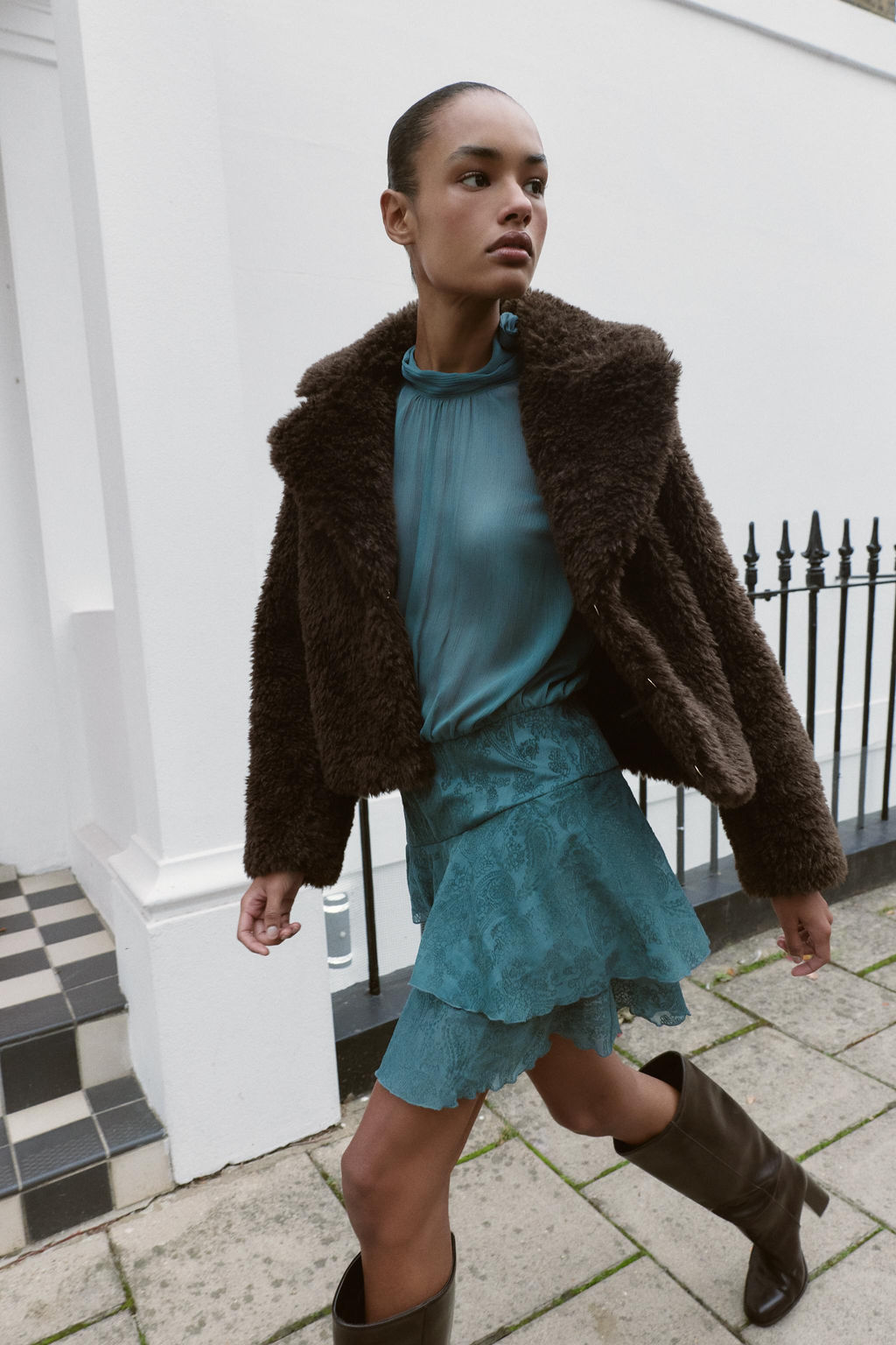 FAUX SHEARLING JACKET