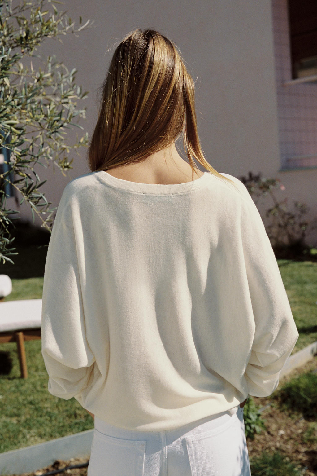 JERSEY PUNTO ESCOTE PICO / Blanco - Zara фото 3