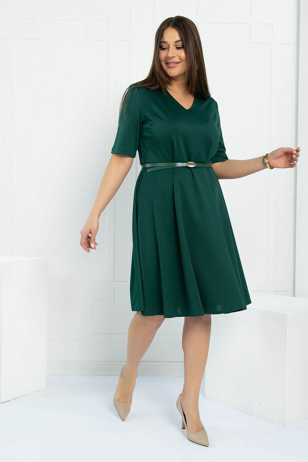 Платье Карнелия (зеленое) П12953-25М - Lt collection фото 8