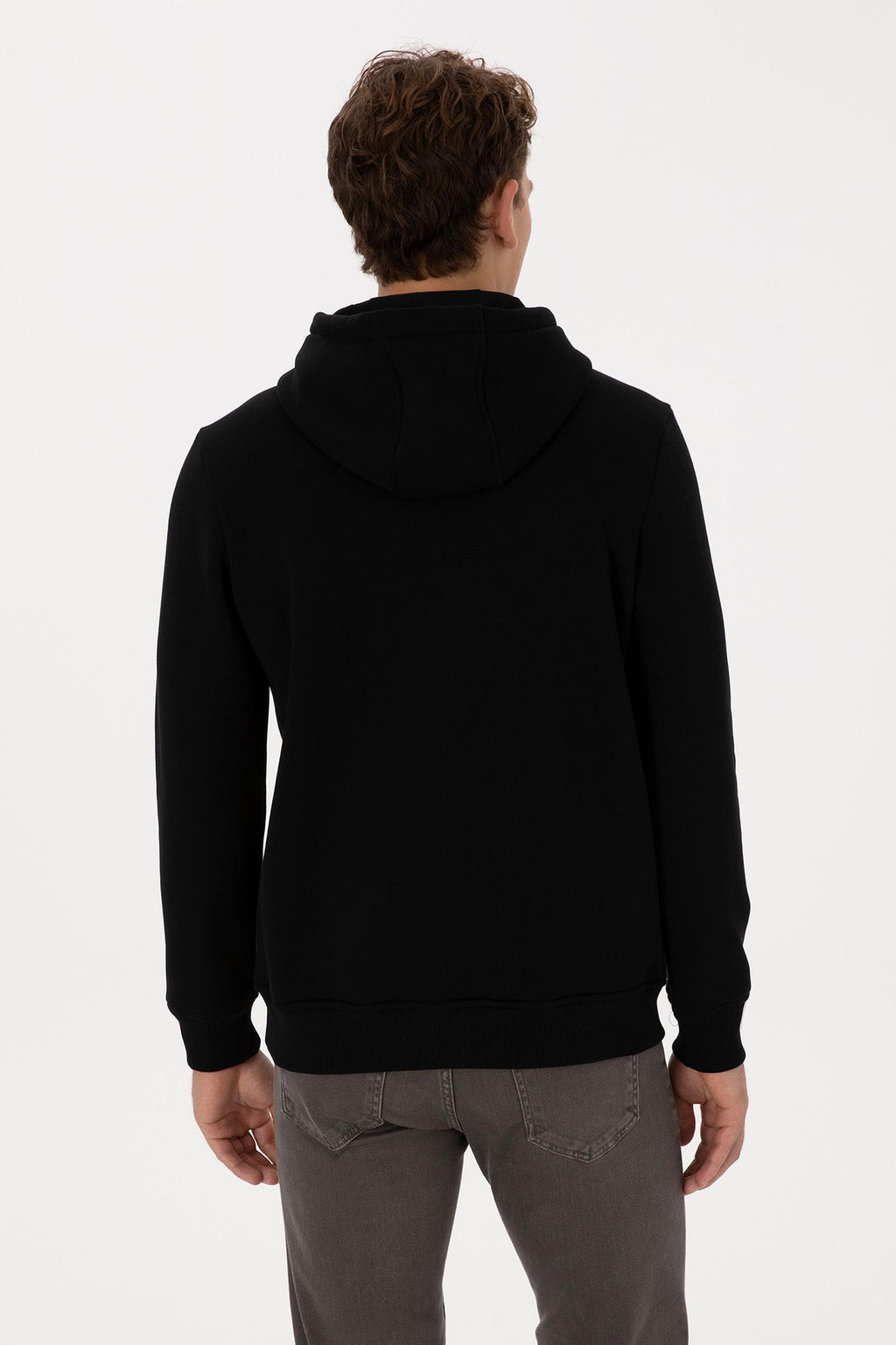 Erkek Siyah Basic Sweatshirt - U.s. polo assn фото 5