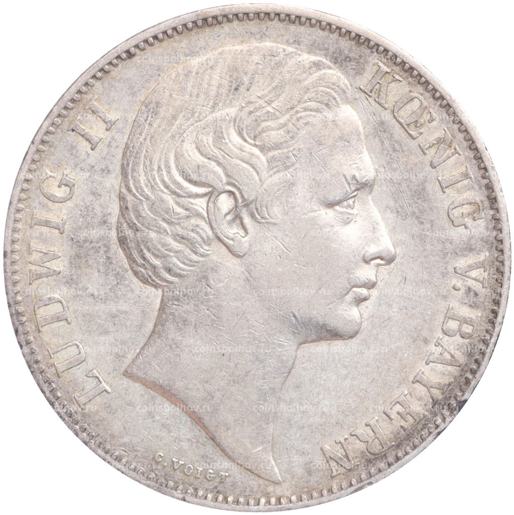 1 союзный талер 1866 года Бавария