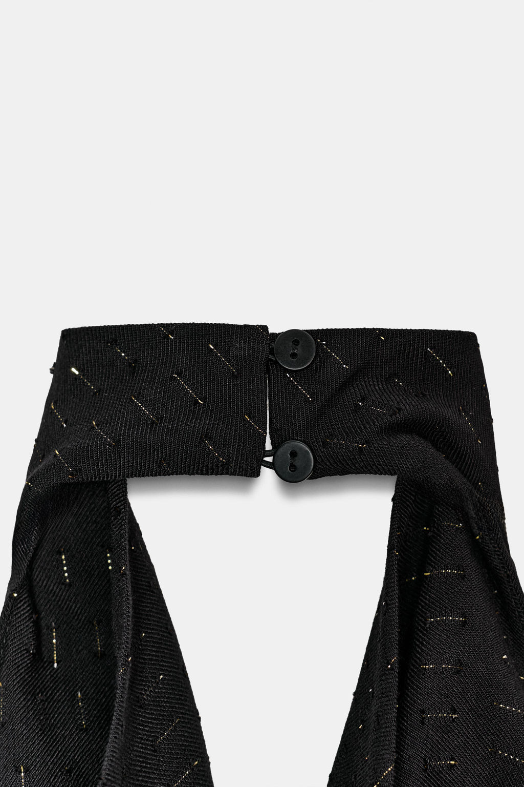 METALLIC THREAD HALTER TOP - Zara фото 9