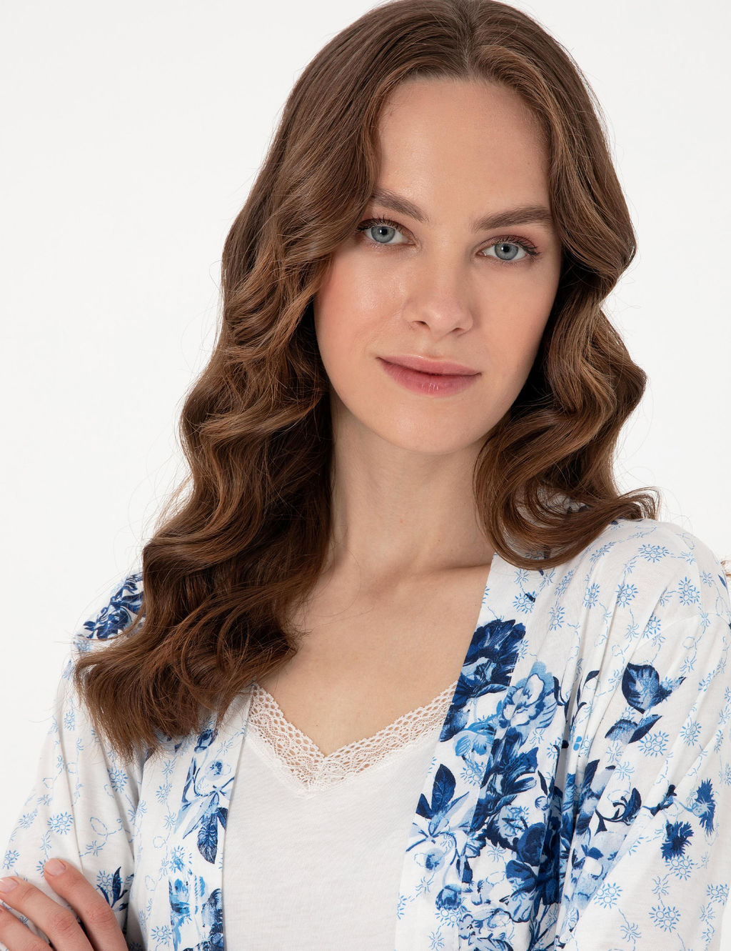 Beyaz 3l_ _ort Pijama Tak_m_ - Pierre cardin фото 2