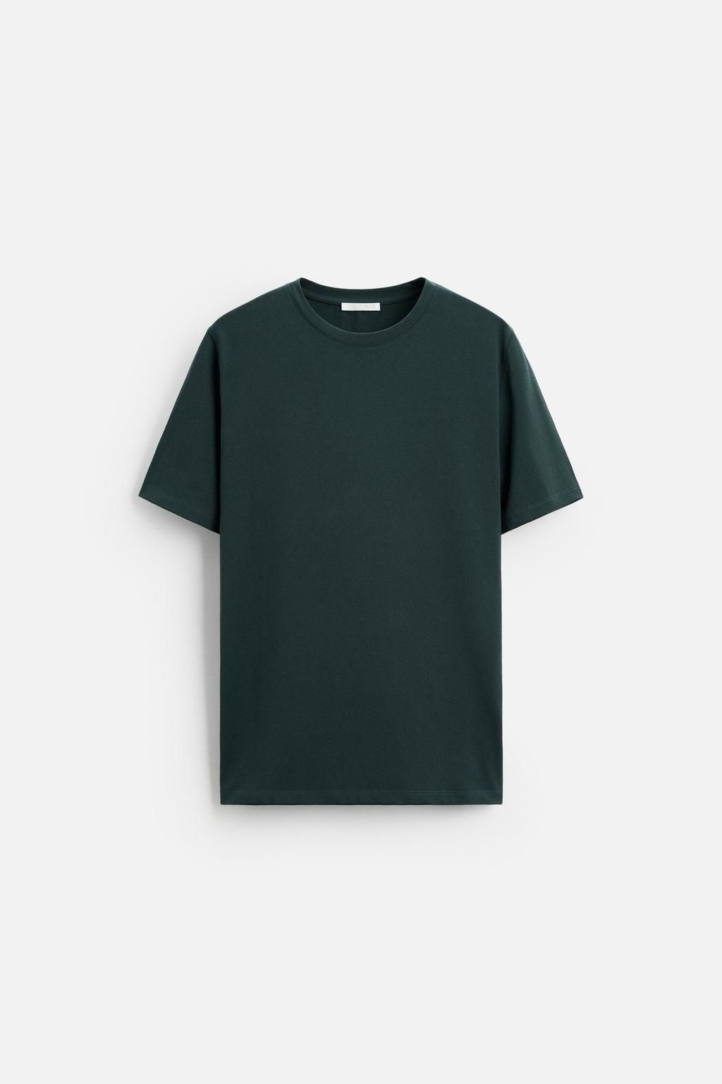 BASIC SLIM FIT T-SHIRT - Zara фото 46