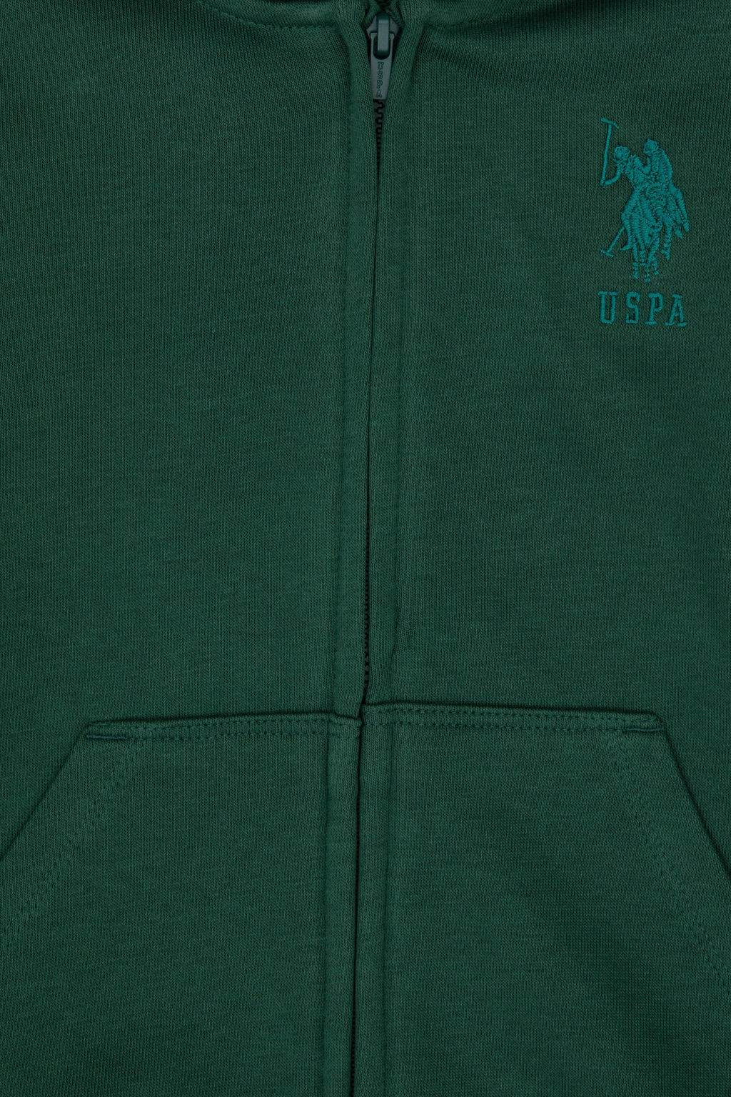 Erkek _ocuk Koyu Ye_il Basic Kap__onlu Sweatshirt Sepette S_rpriz _ndirim - U.s. polo assn фото 3