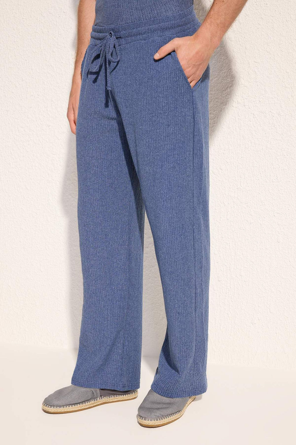 TRENDYOL MAN Mint Wide Leg Dokulu Ac?k Paca Esofman Alt? TMNSS25EA00008 - Trendyolmilla фото 3