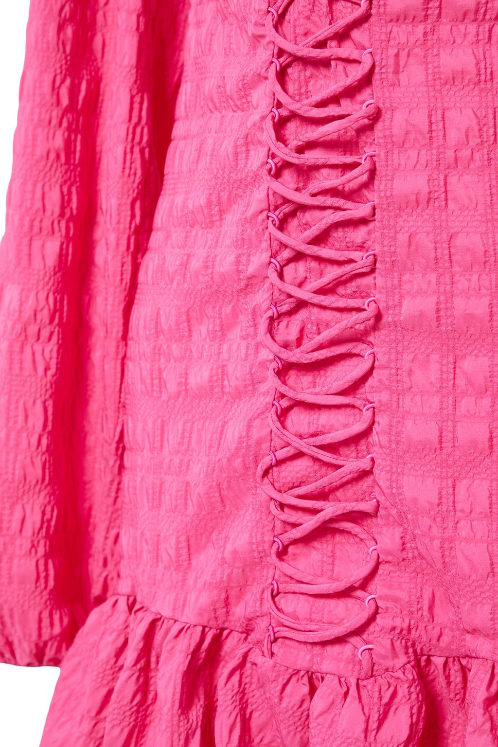 TRENDYOLMILLA Bridal Ekru Vucuda Oturan Dokulu Astarl? Dokuma K?sa Dugun/Nikah S?k Abiye Elbise TPRSS23EL00024  фото 8