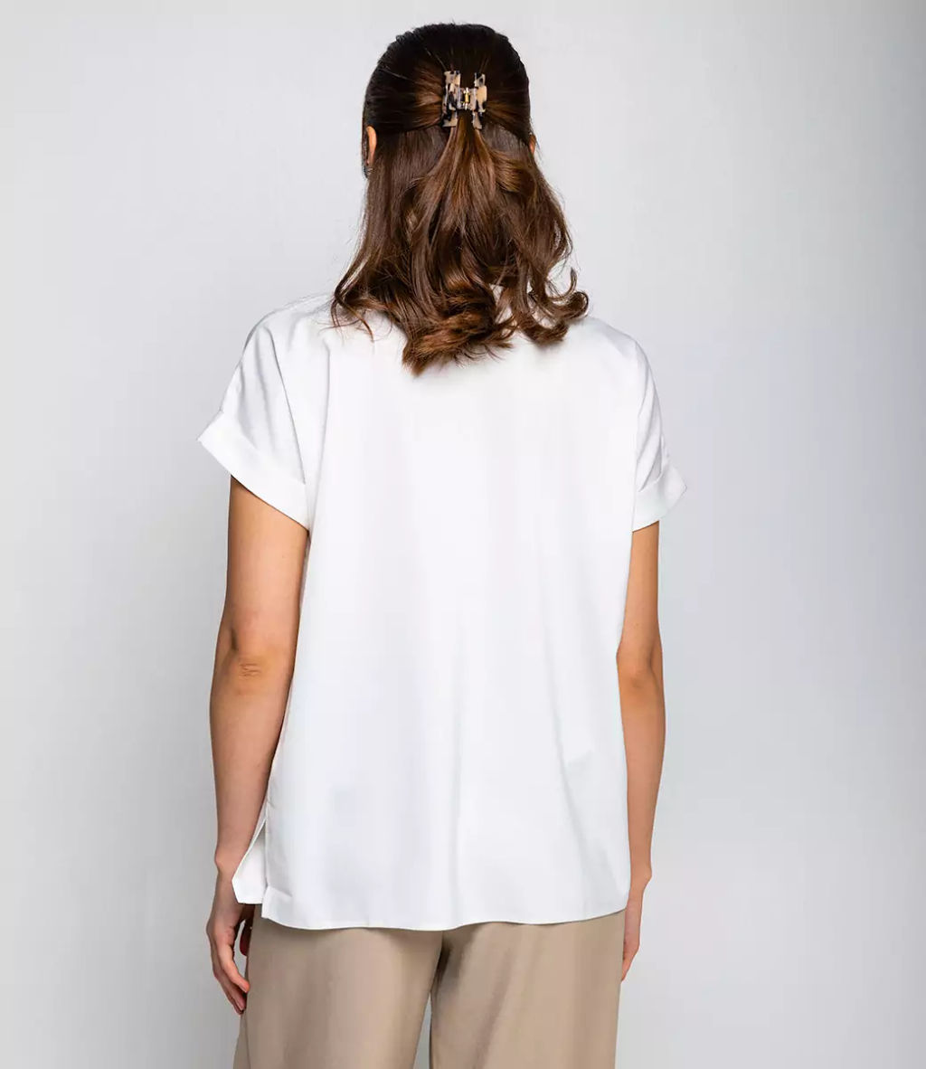 Блуза #ОБШ2830, молочный - Dommod фото 3