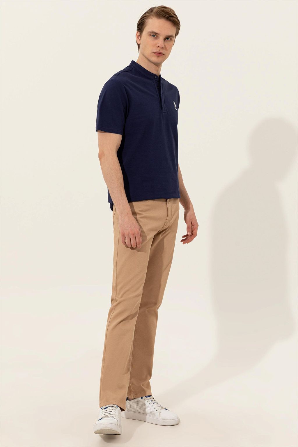 U. S. Polo Assn / Мужские брюки чинос песочного цвета - U.s. polo assn фото 3