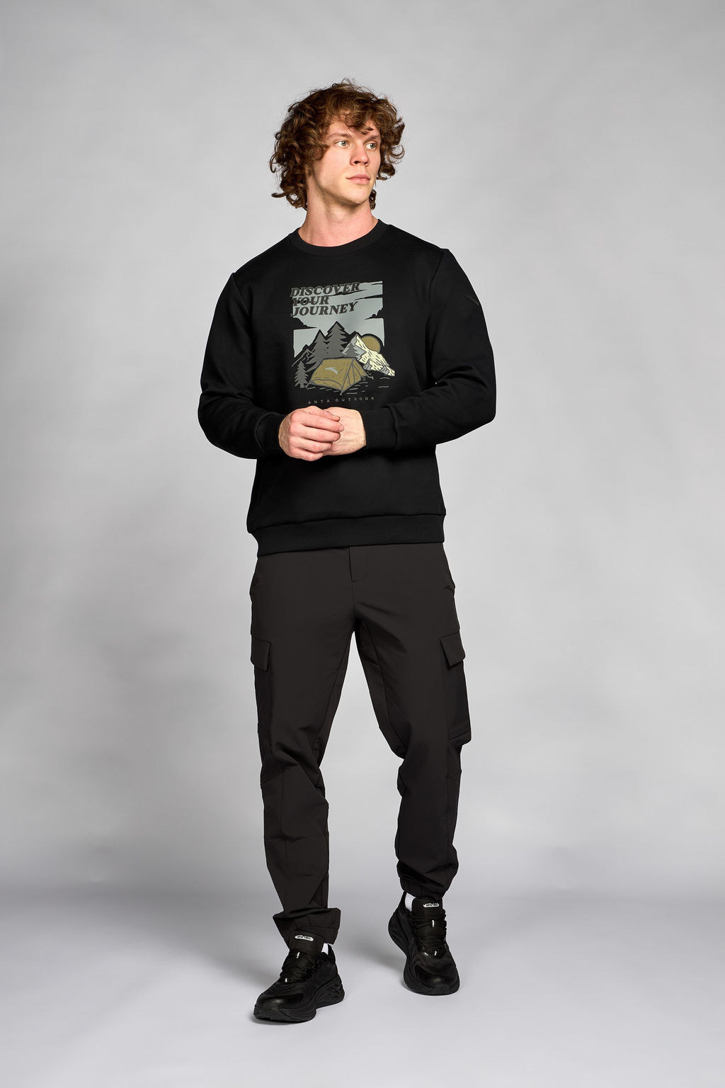 Свитшот Черный - Anta фото 2