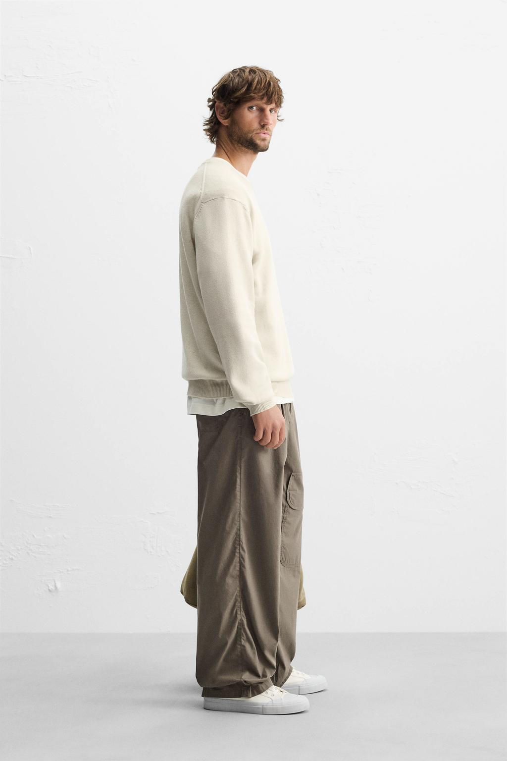 TEXTURED TROUSERS WITH PLEATS - Zara фото 4