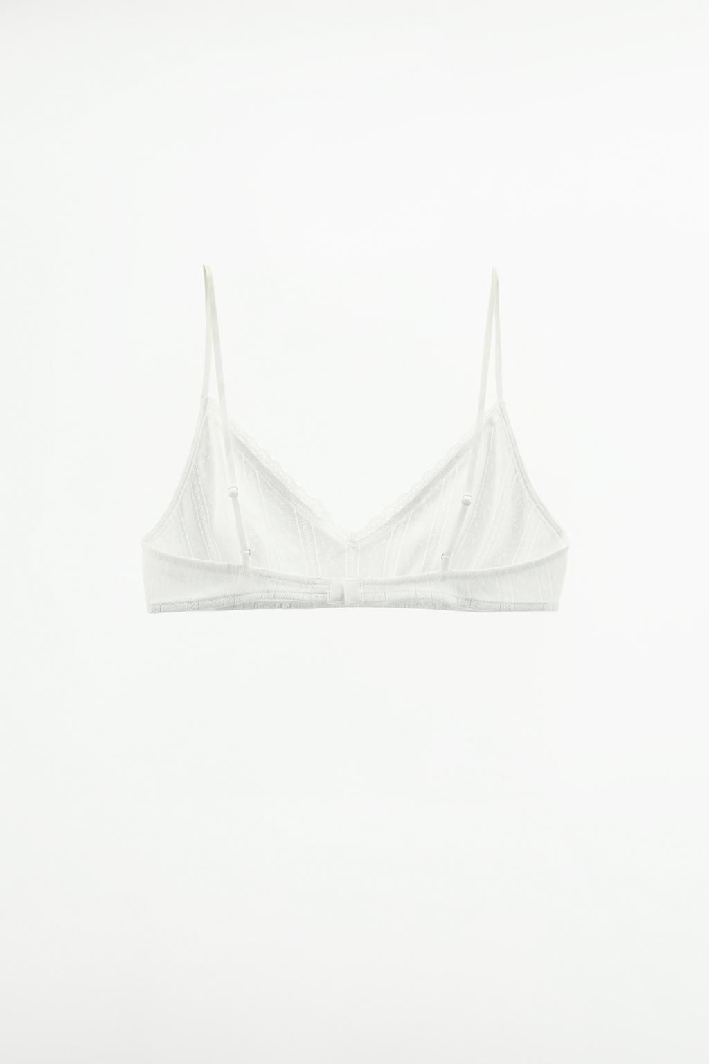 LACE TRIANGLE BRA - Zara фото 5