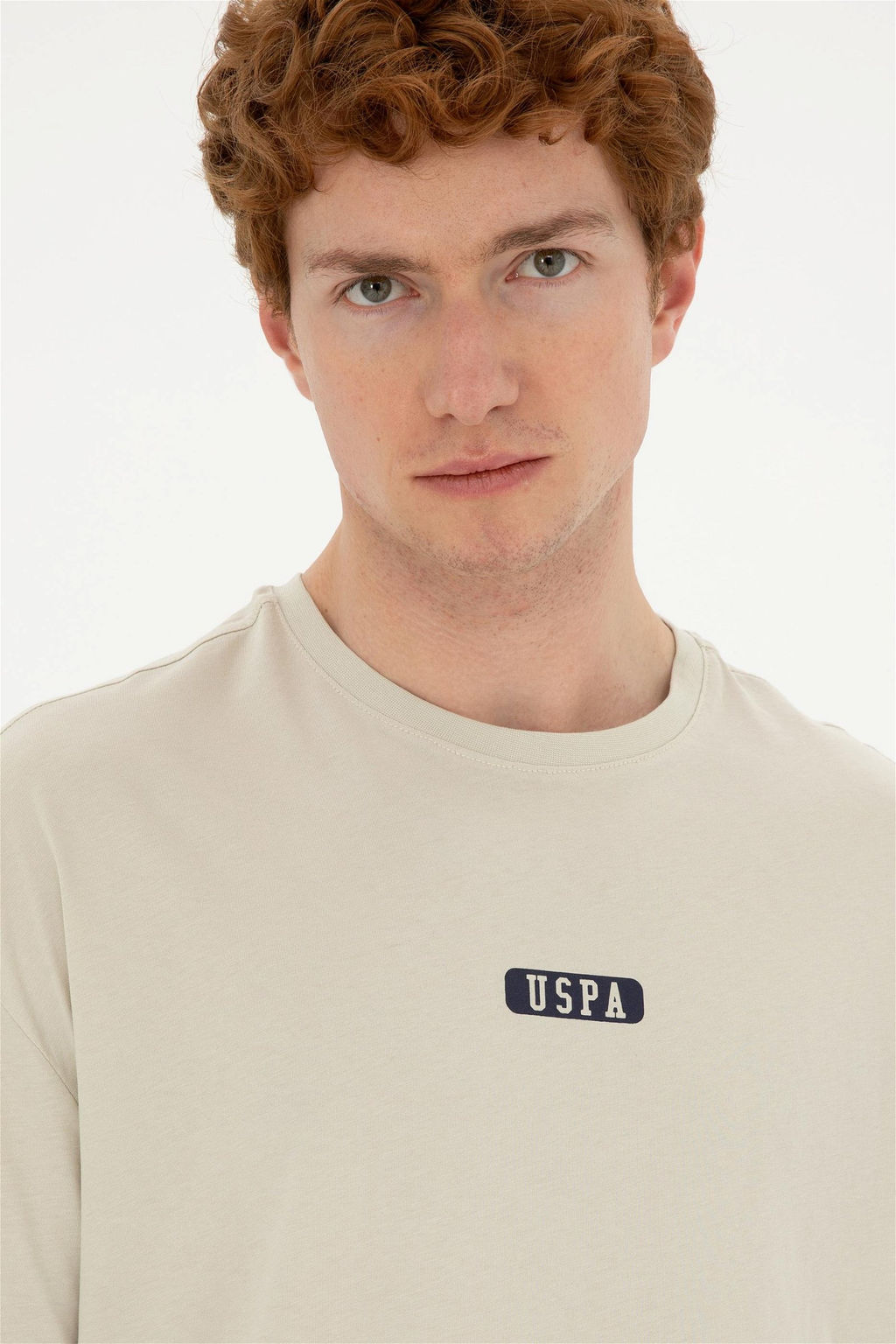 Футболка мужская U.S. Polo Assn хлопок stone  фото 2
