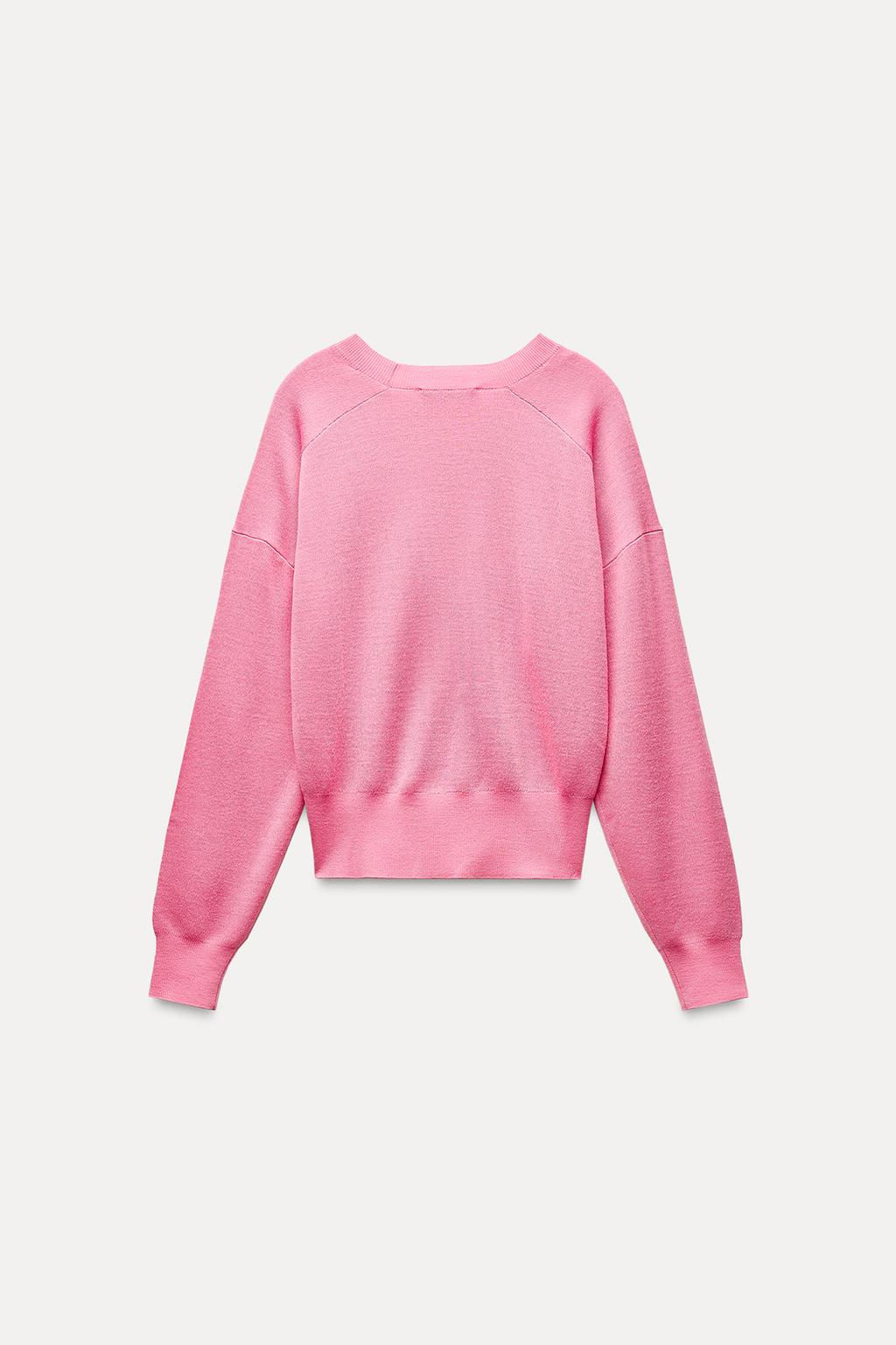 PLAIN KNIT WOOL SWEATER - Zara фото 8