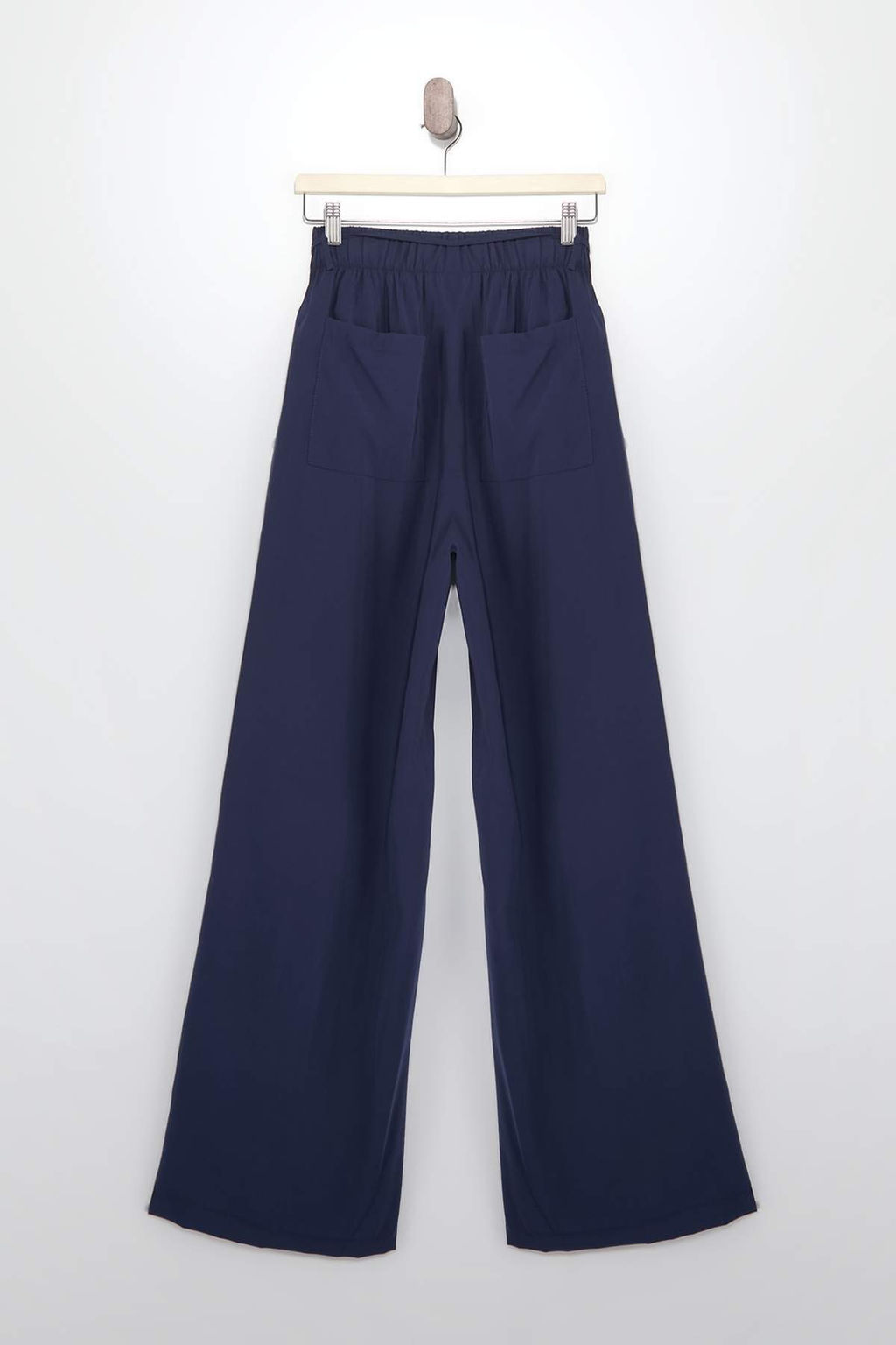 Bej Beli Lastikli Wide Leg/Genis Paca Pantolon TWOSS25PL00123 - Trendyolmilla фото 7