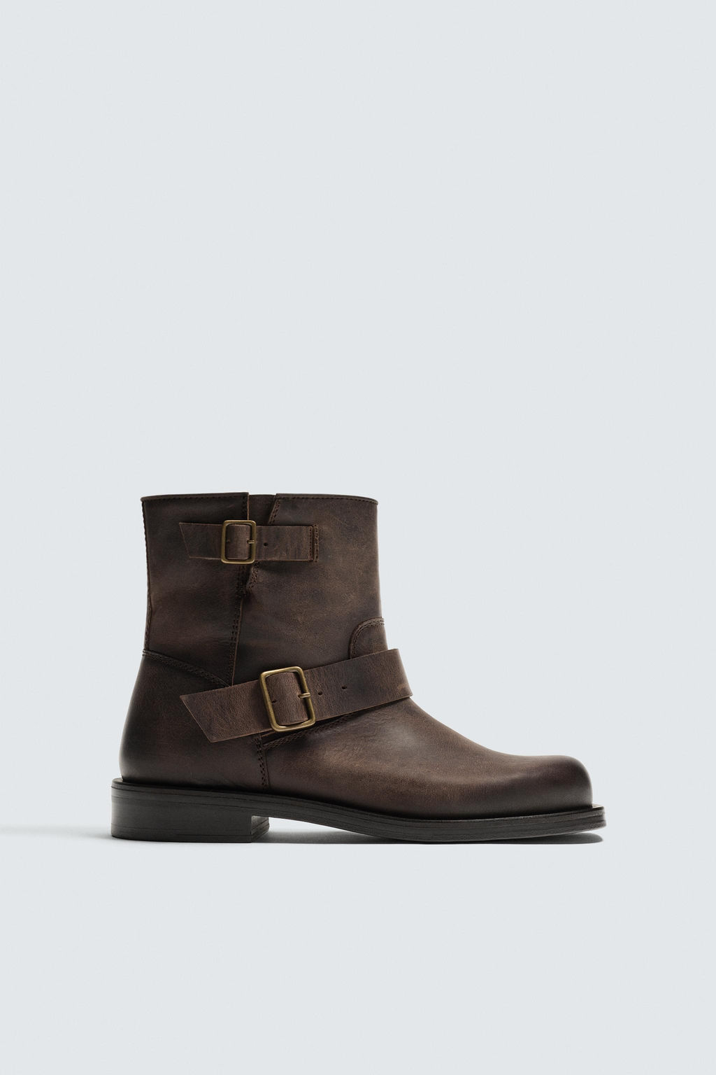 BUCKLE LEATHER BOOT LIMITED EDITION - Zara фото 4