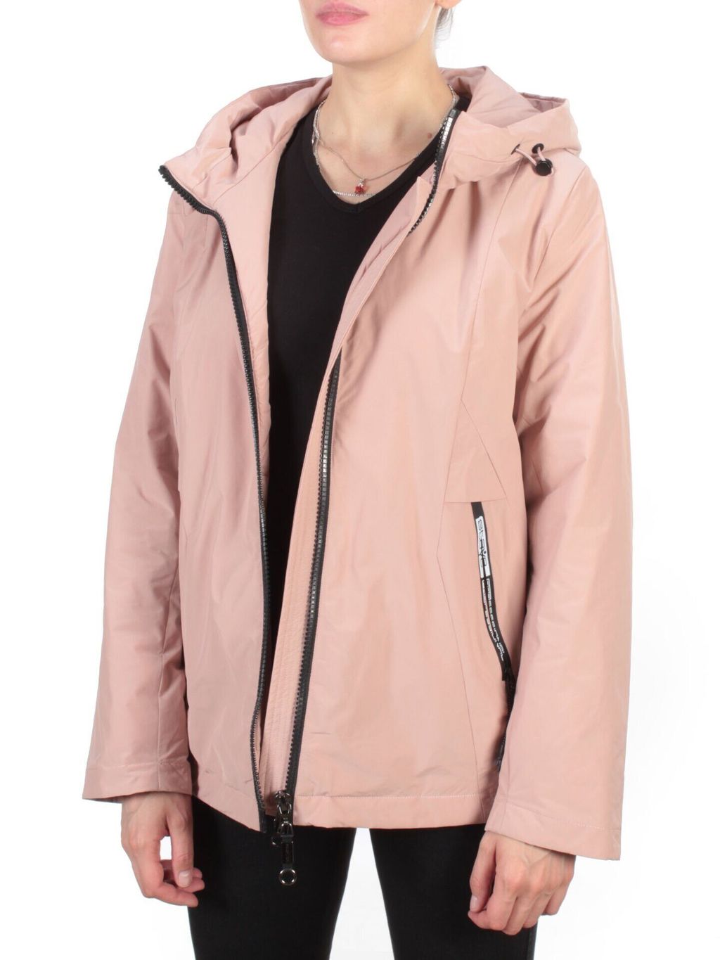 0835 PINK Куртка демисезонная женская RIKA (100 гр. синтепон) - Фабричный китай фото 8