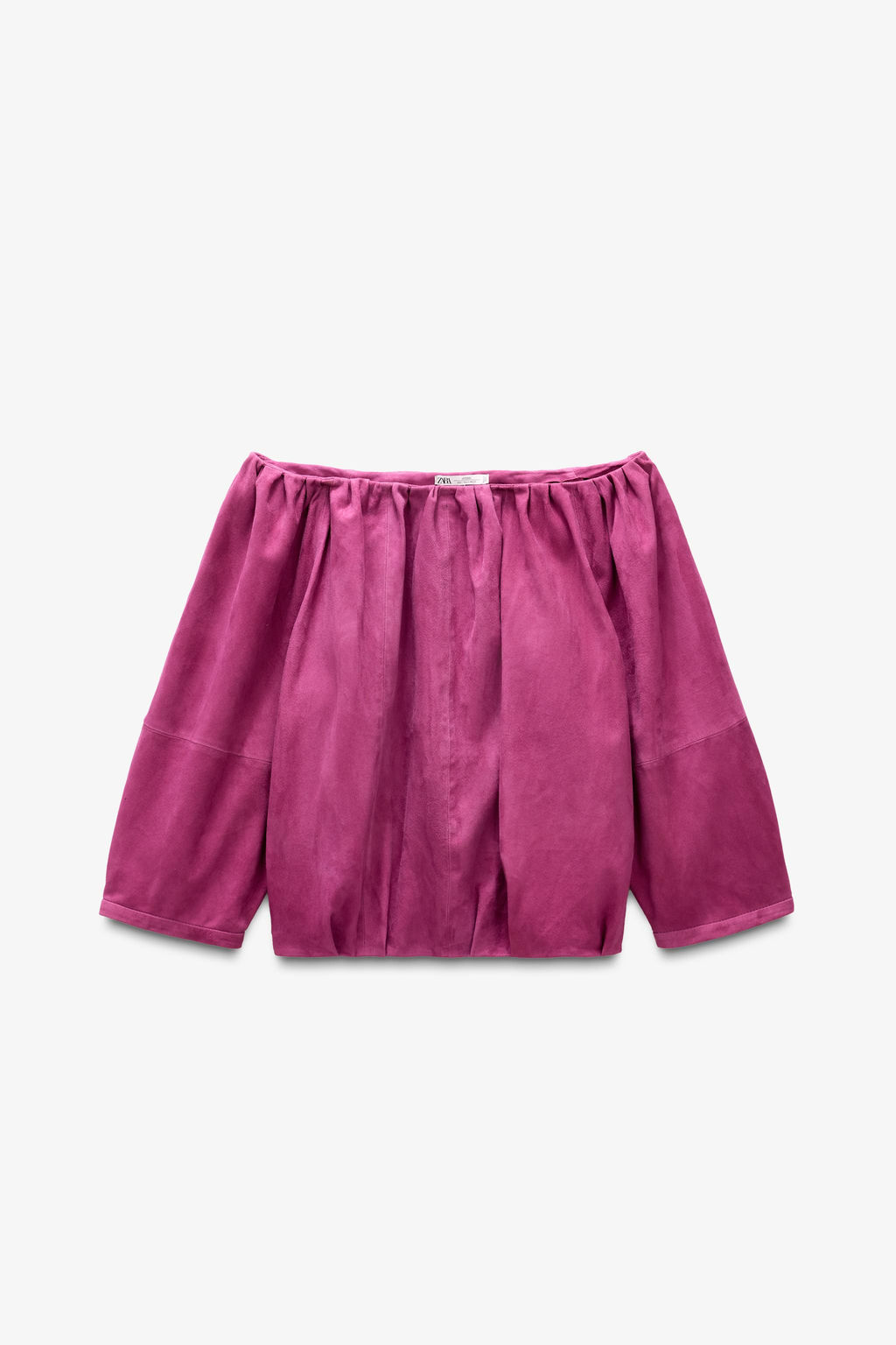 LIMITED EDITION SUEDE LEATHER TOP - Zara фото 5