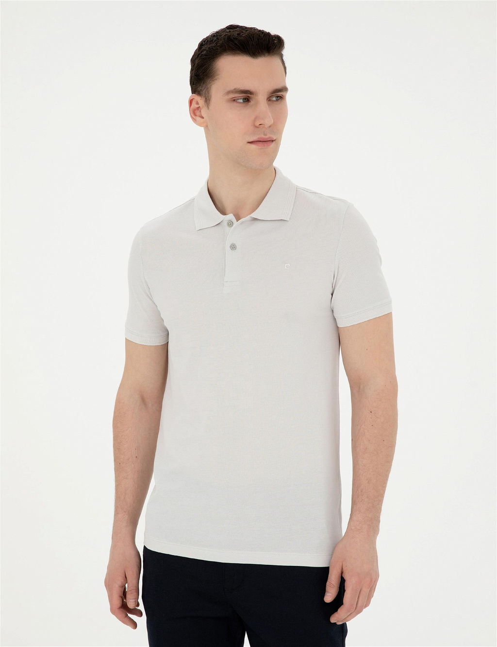 A__k Gri Slim Fit Basic Ti__rt