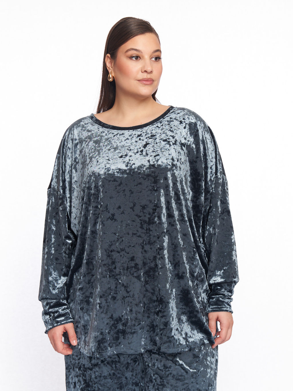 Бархатный костюм KO33511GRN12