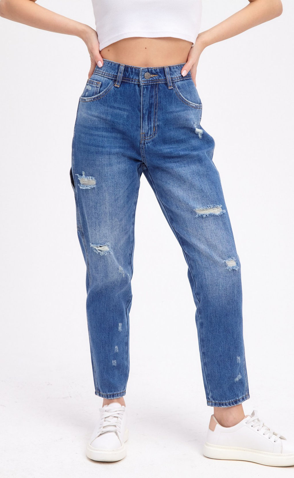 Джинсы F312-0122 l.blue - Fine joyce фото 6