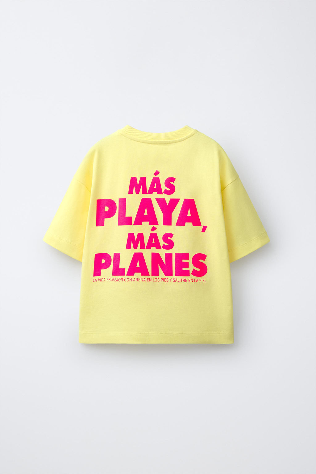 CAMISETA ESTAMPADO TEXTO / Amarillo - Zara фото 2