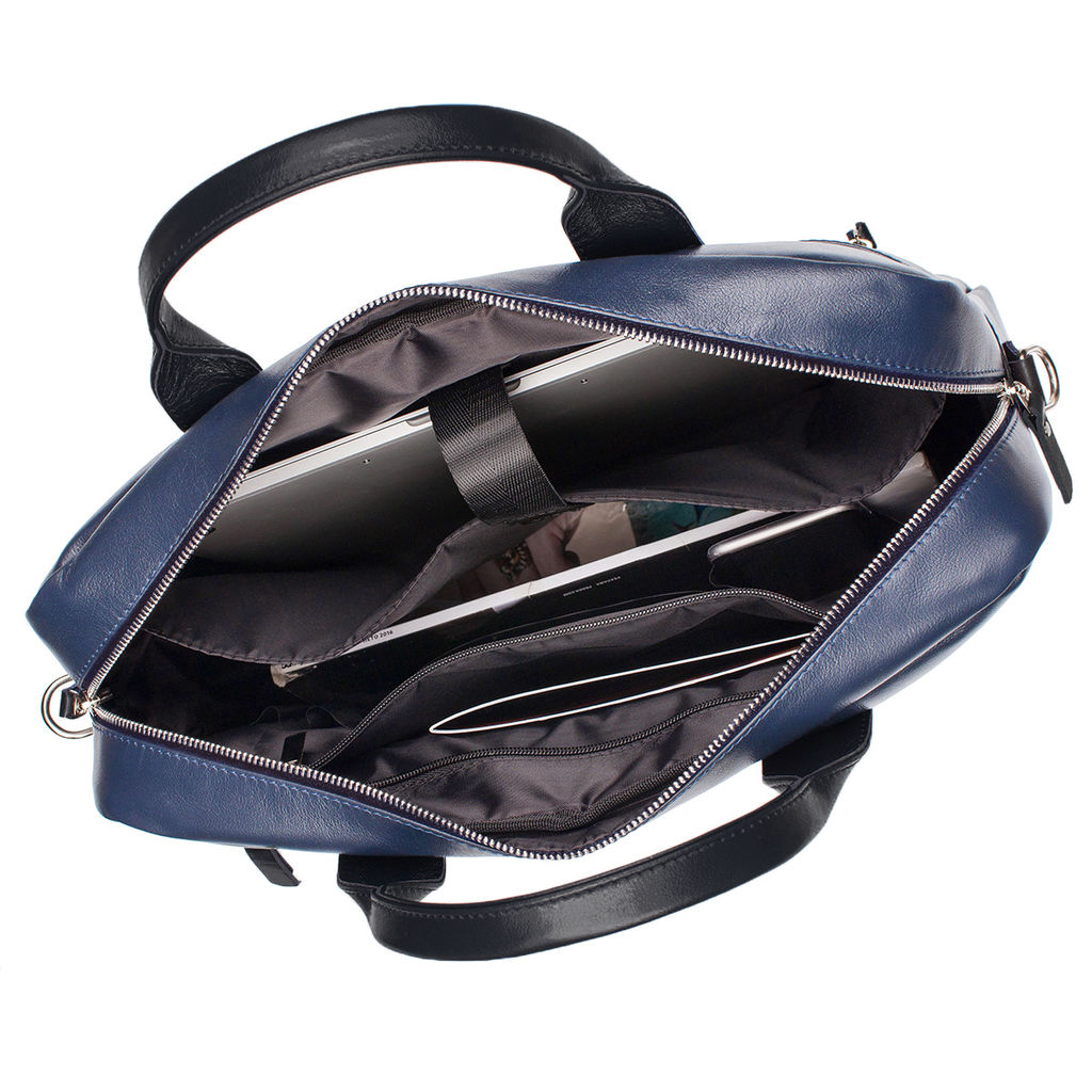 Деловая сумка Bartley Dark Blue/Black - Lakestone фото 7