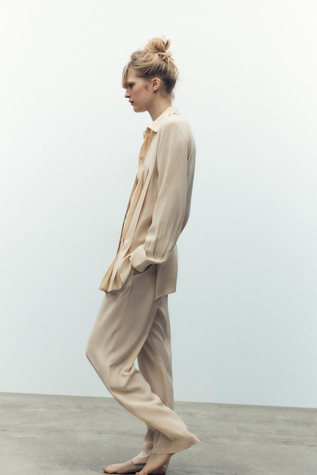 100% VISCOSE TROUSERS - Zara фото 3