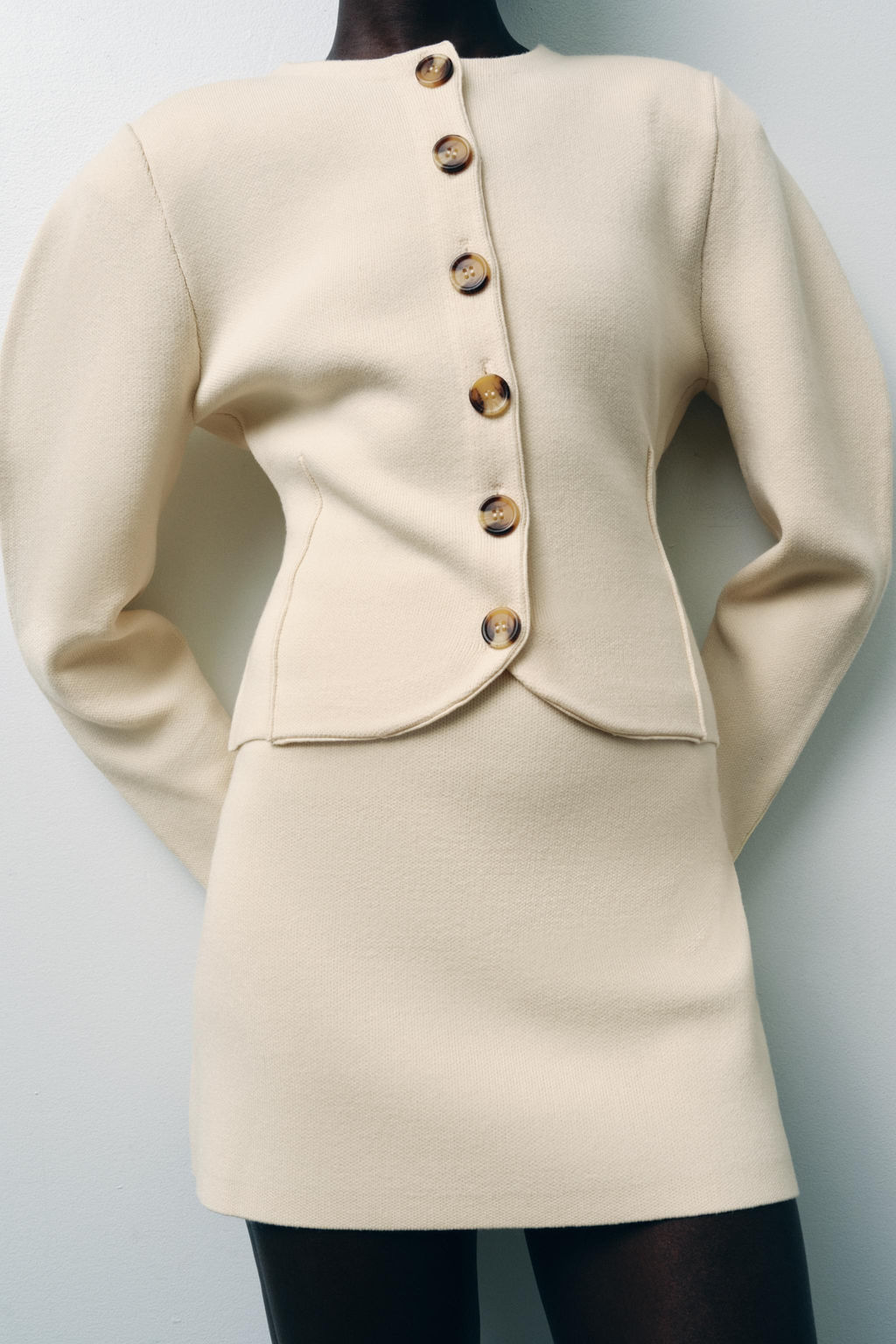 FITTED CARDIGAN WITH BUTTONS - Zara фото 4