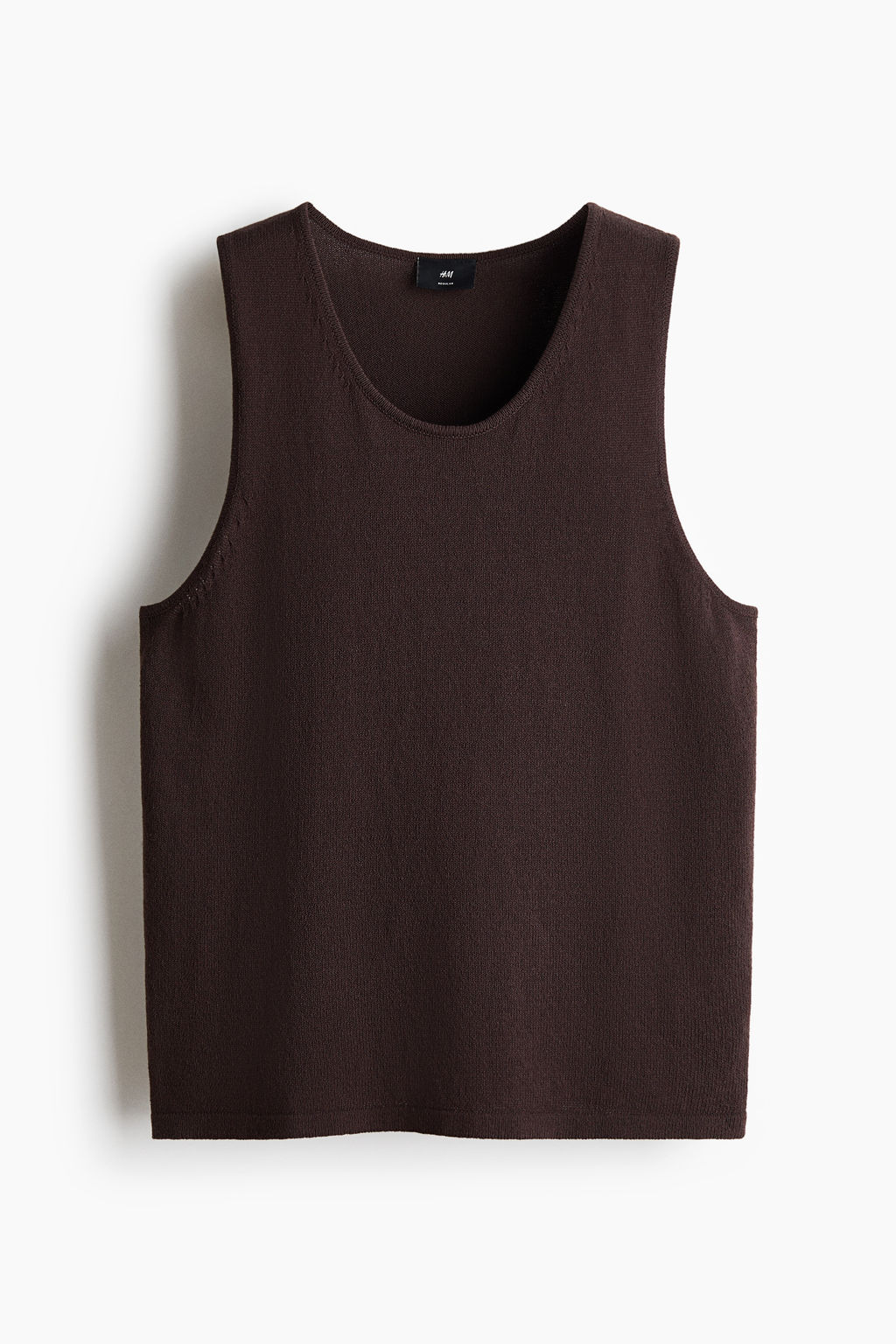 Camiseta sin mangas en punto Regular Fit - H&m фото 3