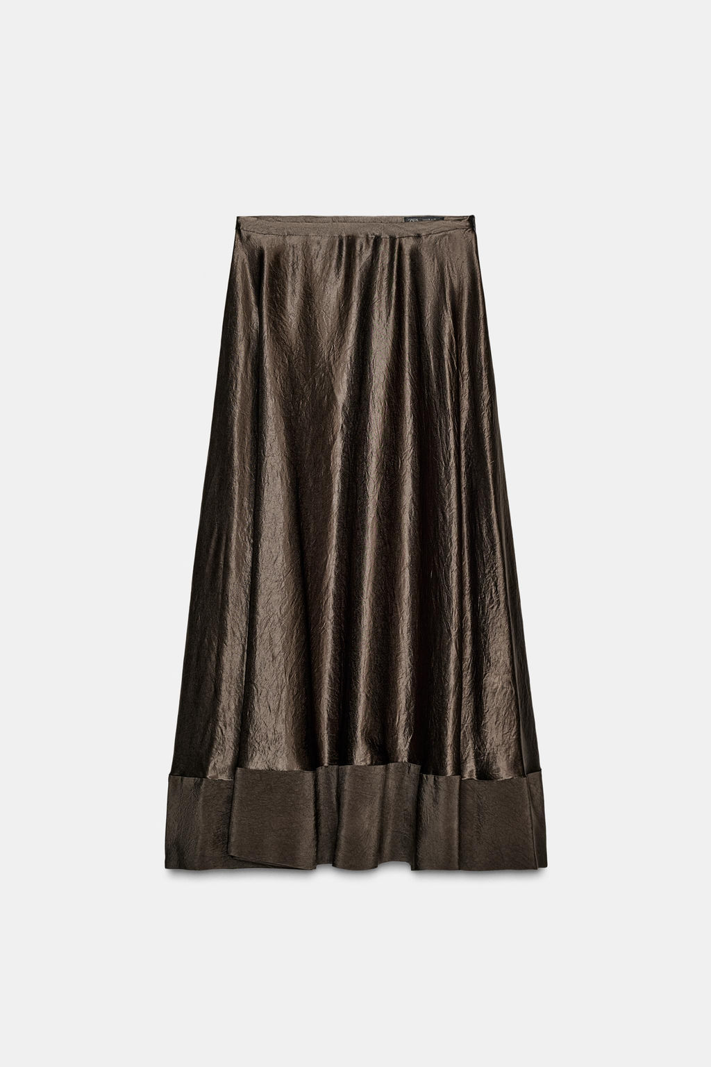 ZW COLLECTION LIMITED EDITION SATIN MIDI SKIRT - Zara фото 4