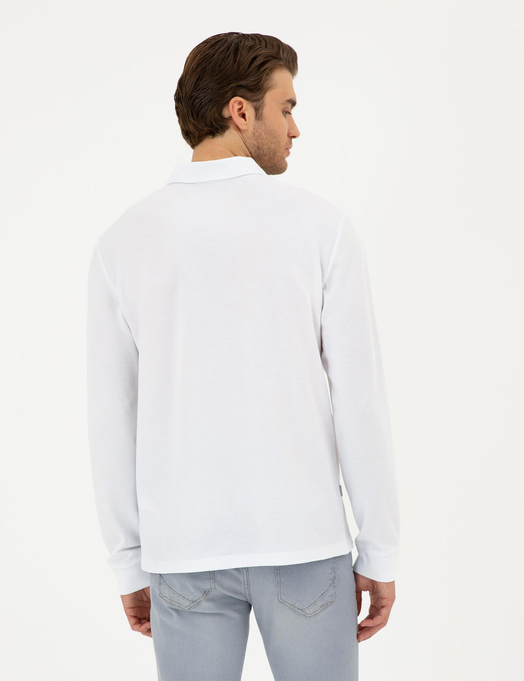 Beyaz Slim Fit Basic Sweatshirt - Pierre cardin фото 5