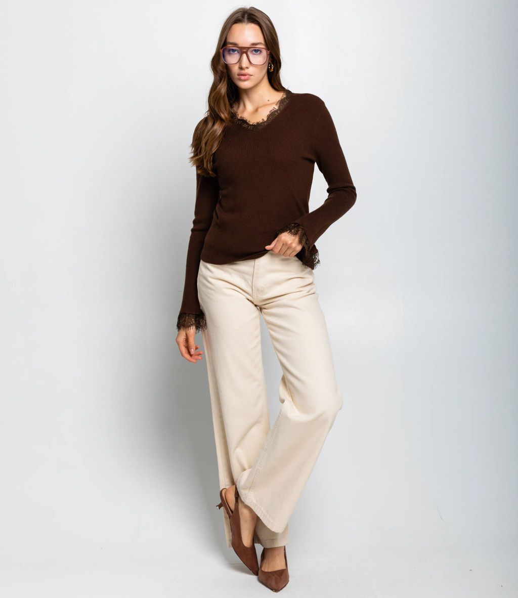 Джемпер #КТ9045, шоколадный - Dommod фото 4