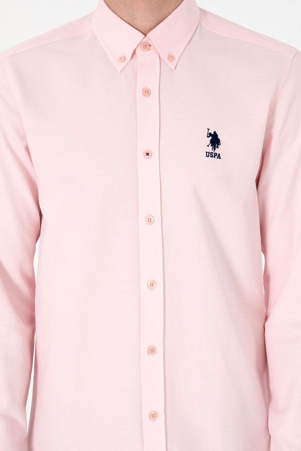 Erkek A__k Pembe Uzun Kollu Basic G_mlek Sepette S_rpriz _ndirim - U.s. polo assn фото 6
