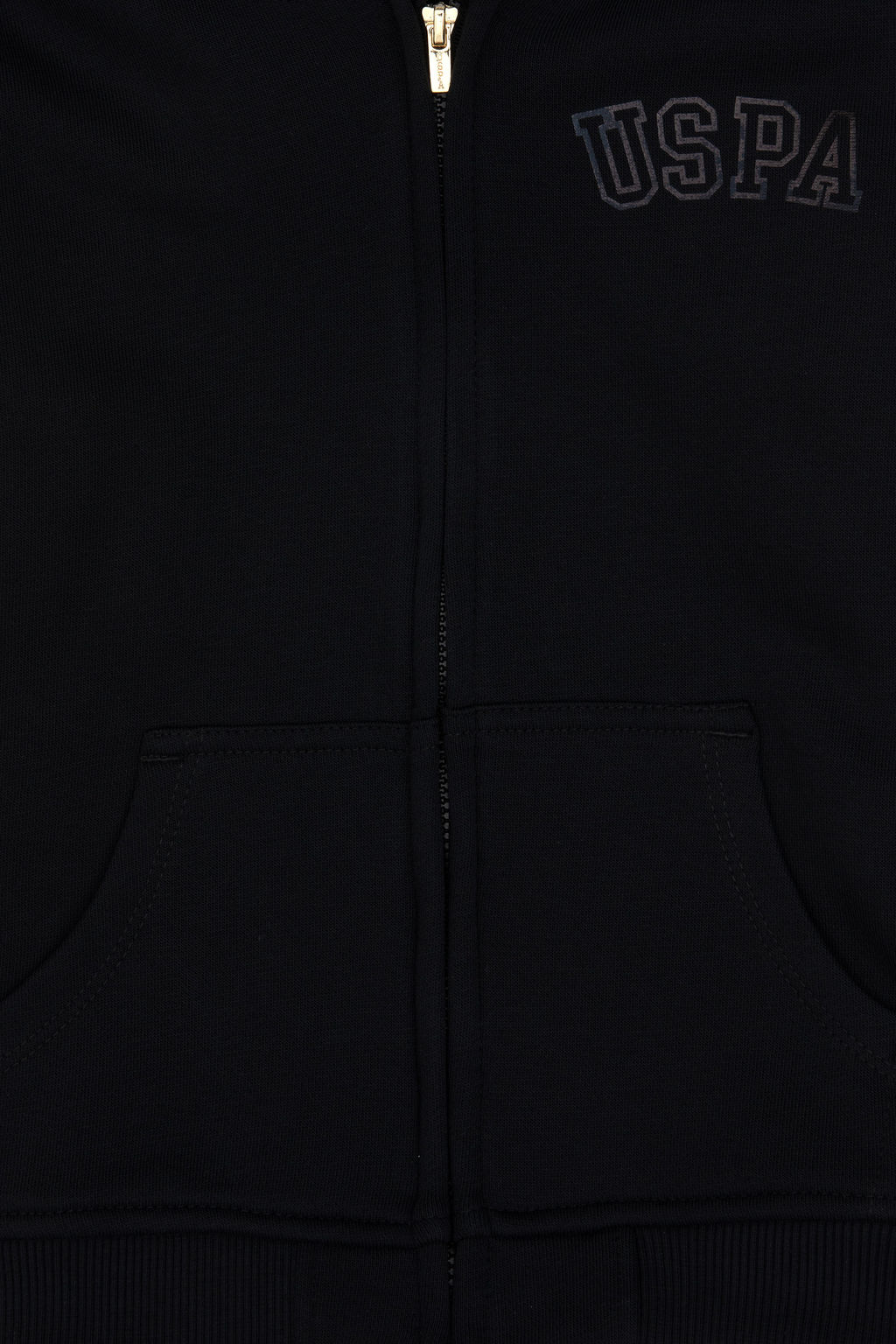 K_z _ocuk Siyah Kap__onlu Fermuarl_ Basic Sweatshirt Sepette S_rpriz _ndirim - U.s. polo assn фото 10