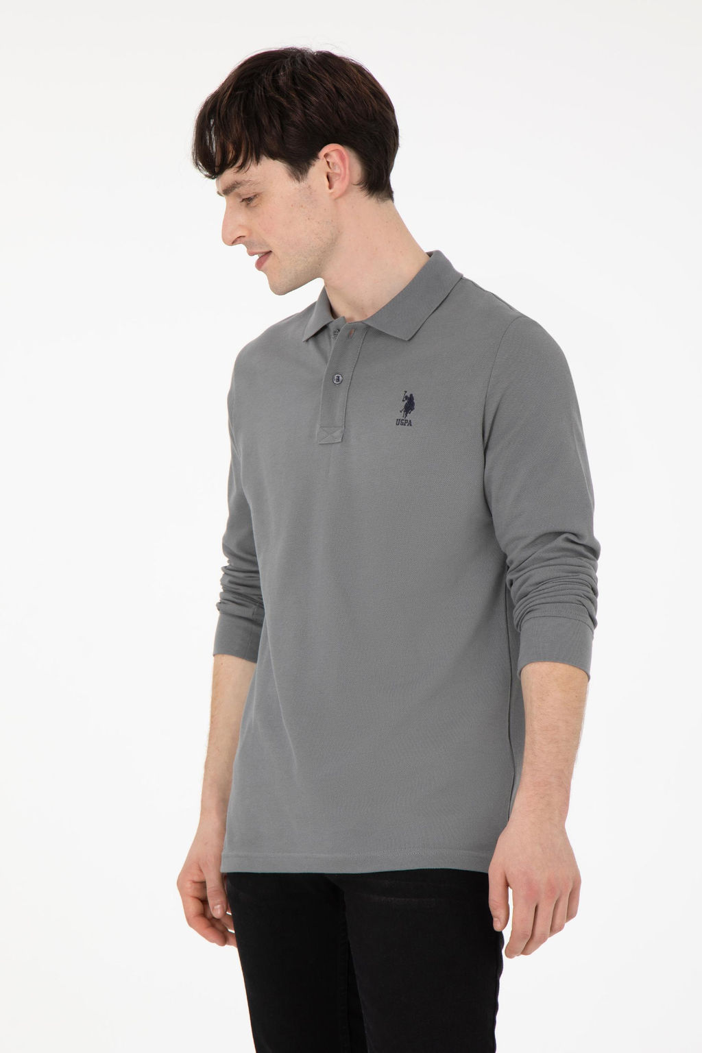 Мужской серый базовый свитшот Неожиданная скидка в корзине - U.s. polo assn фото 8