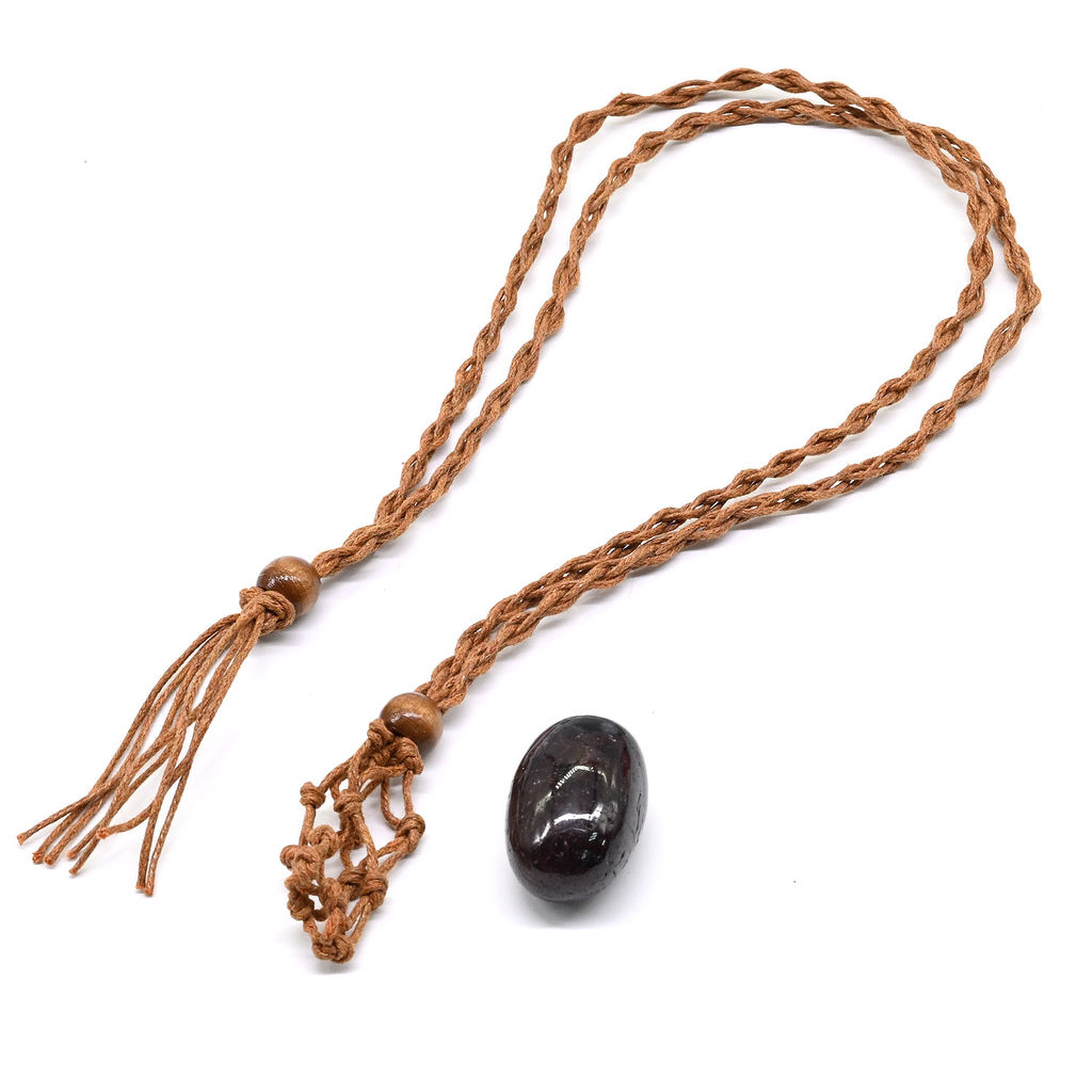 Плетёная сетка для кулонов цвет коричневый, 70см