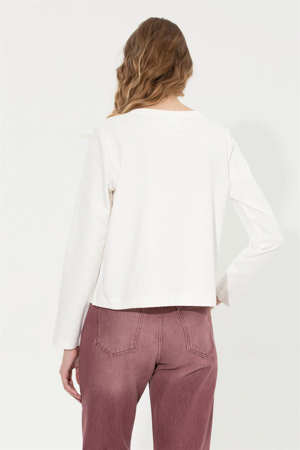 Женская толстовка цвета экрю с вырезом лодочкой - U.s. polo assn фото 11