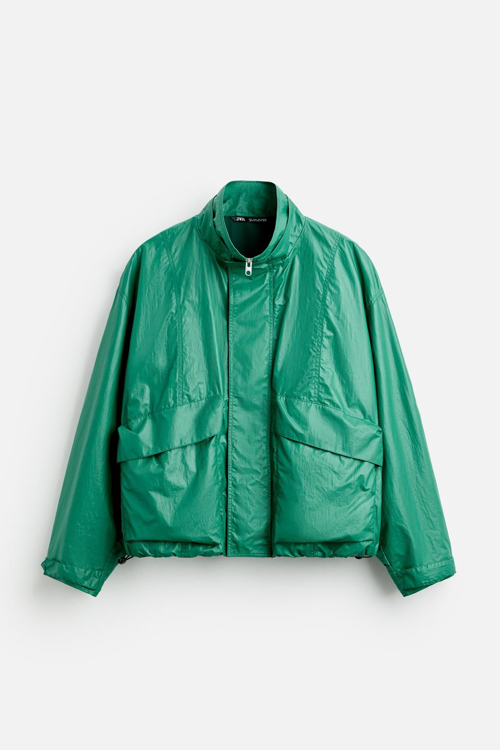 WAXED-EFFECT TECHNICAL JACKET - Zara фото 7