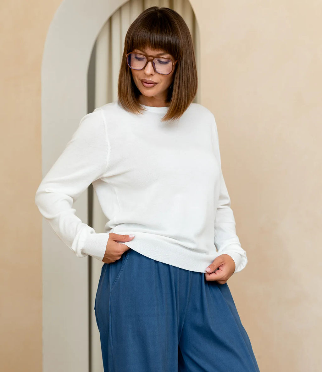 Джемпер #ОКТ125002, белый