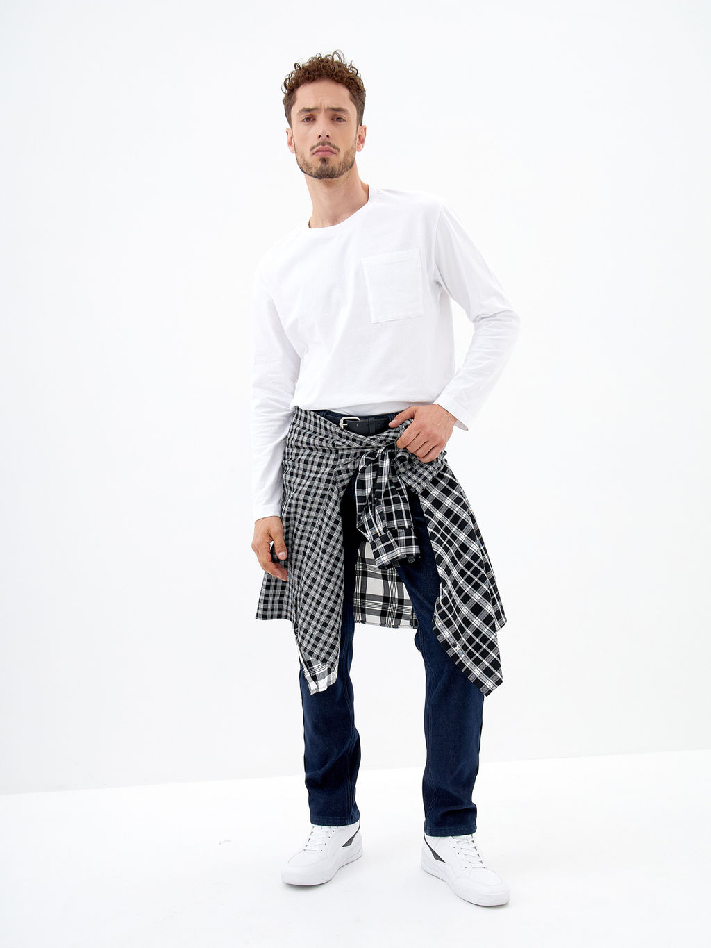 Утепленные Мужские Джинсы Прямые - Mossmore фото 27