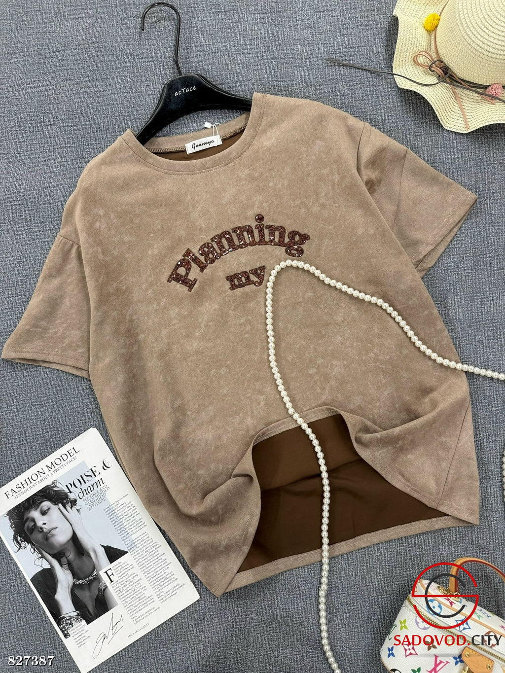 Футболки оверсайз с надписью