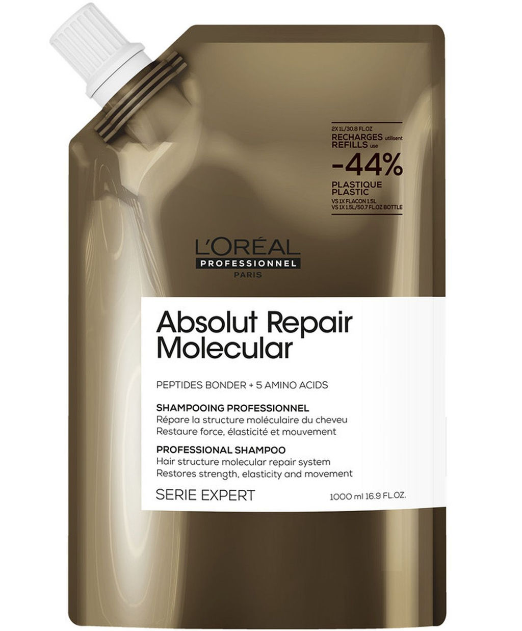 Шампунь рефилл для молекулярного восстановления Absolut Repair Molecular, 1000 мл